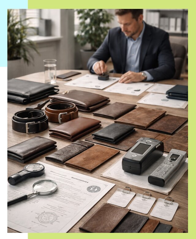 Сертификация кожаных изделий в Карталах от 12517 р. | Алешин-Крт