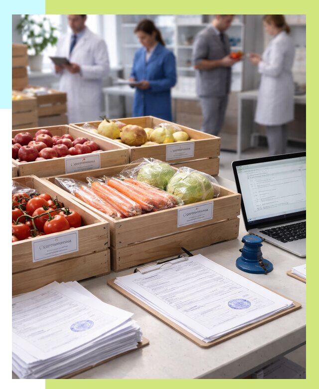 Сертификация овощей и фруктов в Карталах от 8866 р. | Алешин-Крт