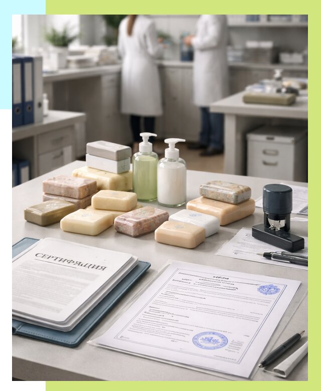 Сертификация мыла и сертификат на мыло в Карталах от 12517 | Алешин-Крт