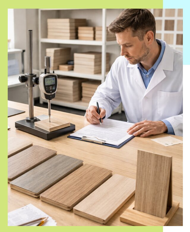 Сертификация ламината с испытаниями и оформлением документов в Карталах