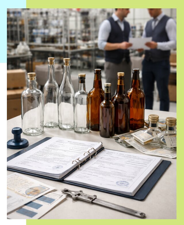 Сертификация стеклянных бутылок в Карталах от 26078 р. | Алешин-Крт
