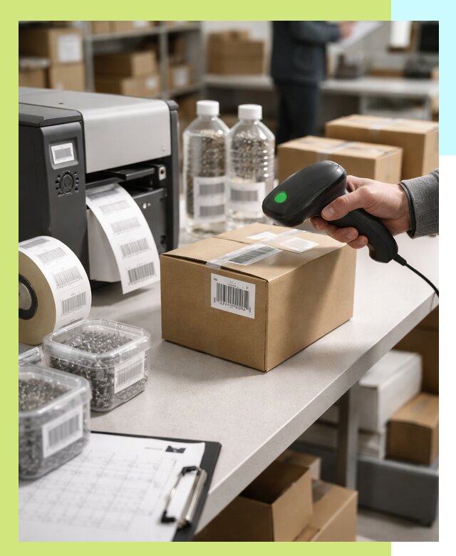 Штрихкодирование продукции и маркировка для продажи в Карталах