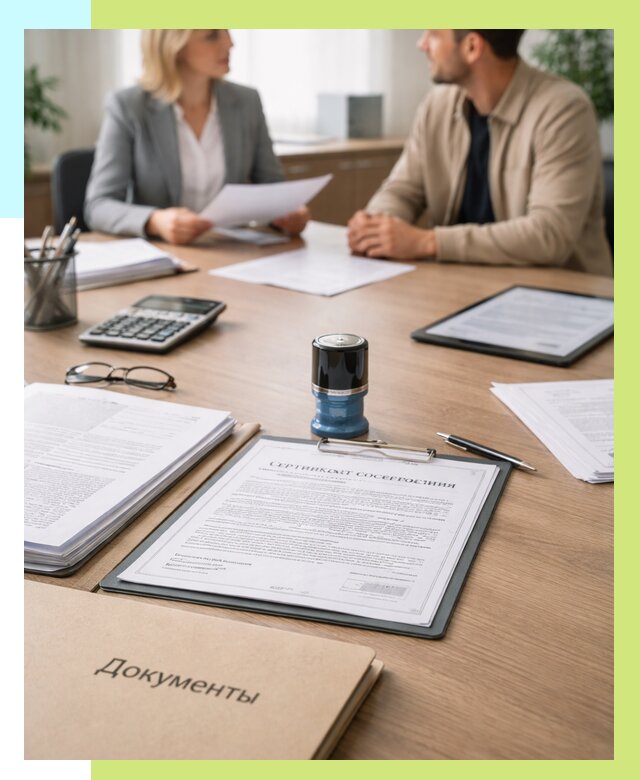 Сертификат соответствия на продукцию в Карталах от 15647 р.|Алешин-Крт