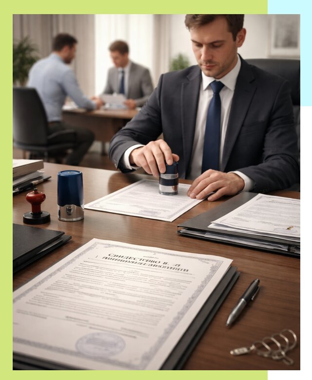 Оформление свидетельства о государственной регистрации в Карталах