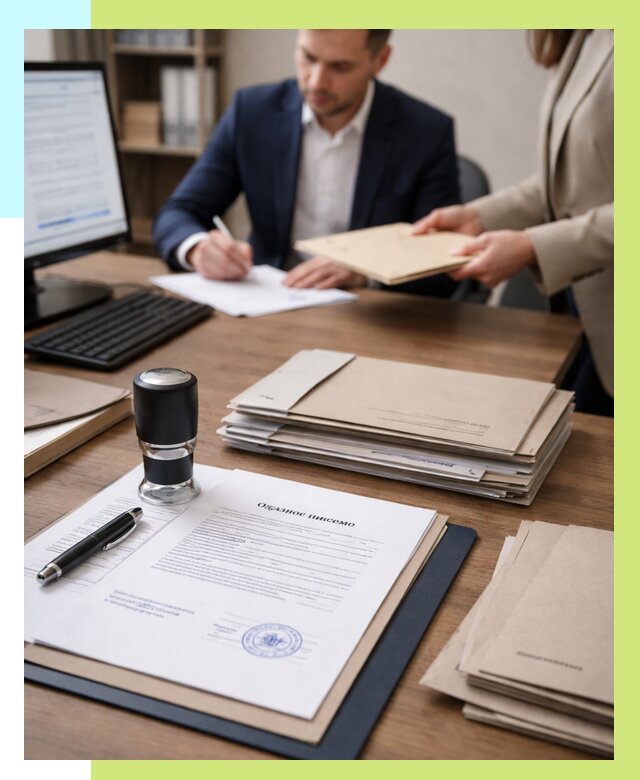 Отказное письмо для таможни в Карталах от 3129 р, Алешин-Крт